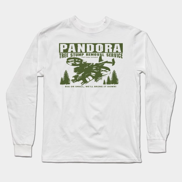 Pandora Tree stump removal service Long Sleeve T-Shirt by Illustratorator